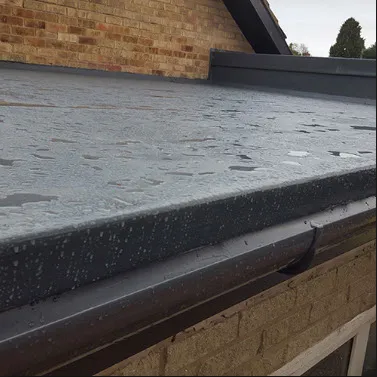 Grey Roofing Gutter